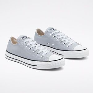 New Converse Wolf Gray White Canvas Sneakers Unisex Chuck 70 Ox Low Top Sneakers